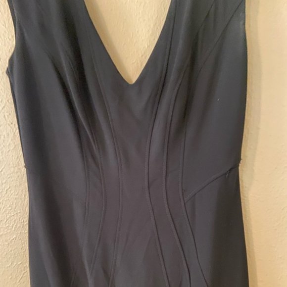 Brand New Women's Betsey & Adam Full-Length Mermaid-Cut Black Gown - Picture 4 of 16